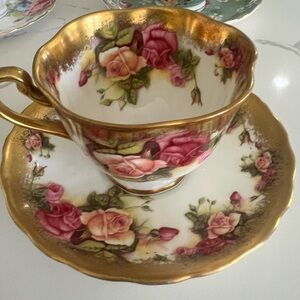 Vintage Royal Chelsea Gold Trim Teacup and Saucer